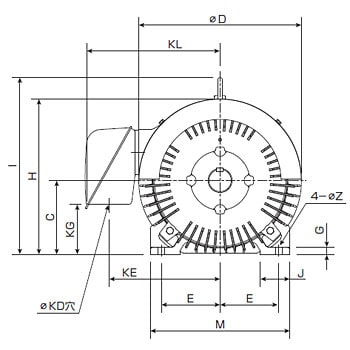 TKKH3-FCK21E-2-30KW 200V プレミアムゴールドモートル 全閉外扇屋内形