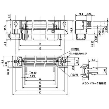 ミニチュアデルタリボン(MDR)システム リセプタクル(ライトアングル型) 3M(スリーエム)