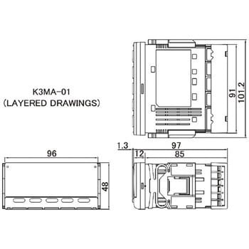 K3MA-J AC100～240V スケーリングメータ/メータリレー K3MA-J 1個 オムロン(omron) 【通販モノタロウ】