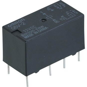 リレー    G5V-2    12VDC    25個 G5V-2 DC12 ミニリレー (汎用・ローコスト・2極信号用リレー