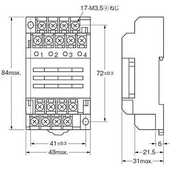 G6B-4CB DC24V ターミナルリレー G6B-4CB 1個 オムロン(omron) 【通販