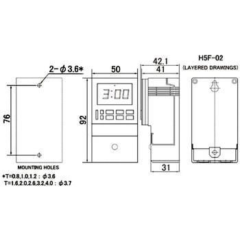 H5F-FA デジタル・デイリータイムスイッチ H5F 1個 オムロン(omron 