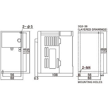 100V/0.1kw インバーター(3相ﾓｰﾀｰ制御用)-