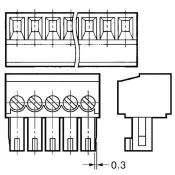 プリント基板用コネクタ端子台 XW4B(電線側・ソケット) omron(オムロン)