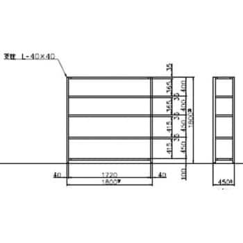 TK6660-5 軽量ラック 120kg 1台 モノタロウ 【通販サイトMonotaRO】