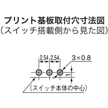 パドルロッカスイッチAシリーズ PC端子形(単極双投) NKKスイッチズ(日本開閉器)