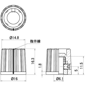 モールドツマミ K-100 サトーパーツ