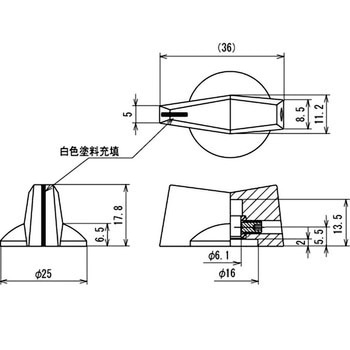 モールドツマミ K-5010 サトーパーツ