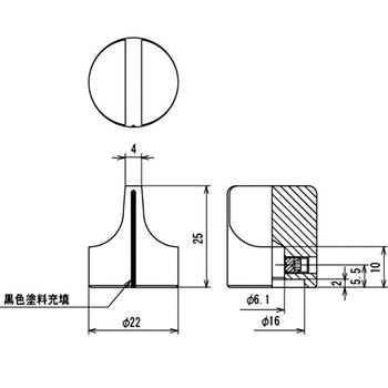 メタルツマミ K-54 サトーパーツ