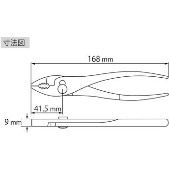 バネ付プライヤ ロブスター(ロブテックス)