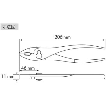 P200S バネ付プライヤ 1個 ロブスター(ロブテックス) 【通販