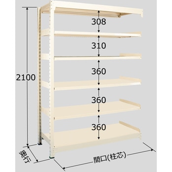 中量ラック 300kg WGタイプ 扶桑金属工業 軽・中量棚本体(単体) 【通販