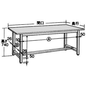 SEL-0975P 軽量作業台(SELタイプ/耐荷重250kg/ポリエステル天板/H740