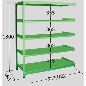 ラークラック連結150kg (グリーン) サカエ