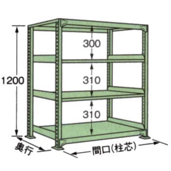 中軽量棚ML型250kg サカエ 軽・中量棚本体(単体) 【通販モノタロウ】