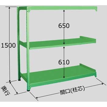 中軽量棚 ML型連結250kg サカエ