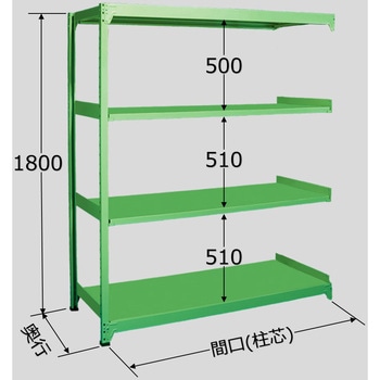 中軽量棚 ML型連結250kg サカエ