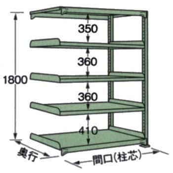 ML-1545R 中軽量棚 ML型連結250kg 1台 サカエ 【通販サイトMonotaRO】