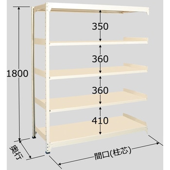 WE1818S05R 中量ラック 200kg WEタイプ 1台 扶桑金属工業 【通販サイト