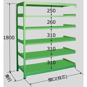 中量ラック 200kg MEタイプ 扶桑金属工業