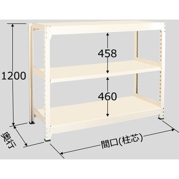 中量ラック 500kg WMタイプ 扶桑金属工業 軽・中量棚本体(単体) 【通販モノタロウ】