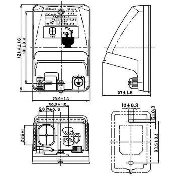 WK4104K 入線機能付防水コンセント 1個 パナソニック(Panasonic