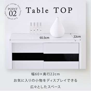 カウンター下収納 引き戸 薄型扉付きキャビネット キッチン 幅60 食器棚 可動棚 スリム Sotto Series