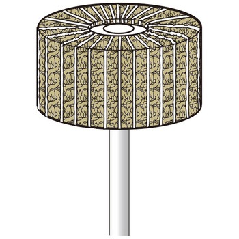 軸付クッションサンダー (放射タイプ) 永興電機工業