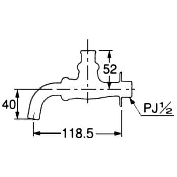 7015B 共用万能ホーム水栓(カギ式)13 1個 カクダイ 【通販