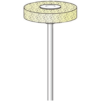 軸付フェルトバフ (ハード) 平型 - 永興電機工業