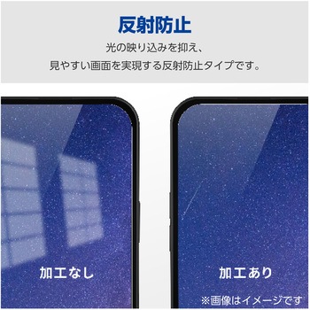 らくらくスマートフォン a/らくらくスマートフォン Lite MR01 フィルム アンチグレア 抗菌 指紋防止 エレコム