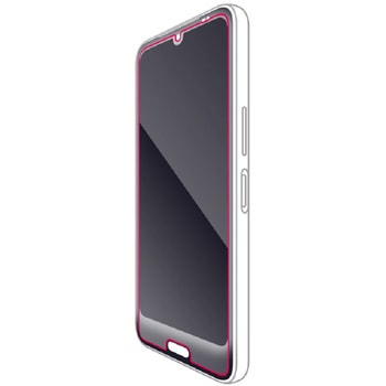 らくらくスマートフォン a/らくらくスマートフォン Lite MR01 ガラスフィルム 高透明 表面硬度10H エレコム