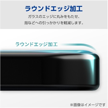 らくらくスマートフォン a/らくらくスマートフォン Lite MR01 ガラスフィルム 高透明 表面硬度10H エレコム