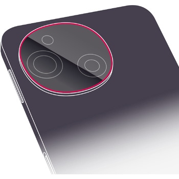 AQUOS sense9 SH-53E レンズカバー カメラ保護 ガラスフィルム 高透明 強化ガラス 表面硬度10H 指紋防止 エレコム