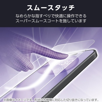 AQUOS sense9 SH-53E フィルム 高透明 抗菌 指すべりなめらか 指紋防止 気泡防止 エレコム