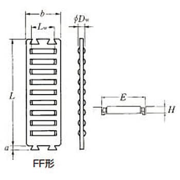 FF3525 リニアフラットローラFF形 1個 エヌティーエヌ(NTN) 【通販