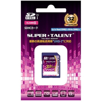 SDHCカード UHS-I Class10 SUPER TALENT
