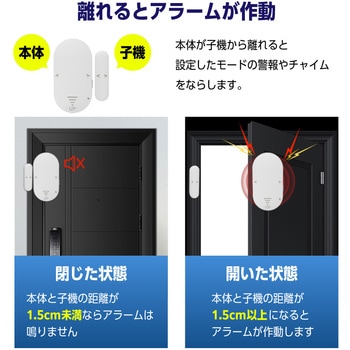 防犯アラーム 窓 ドア 防犯ブザー 大音量 130dB 防犯グッズ ベストアンサー