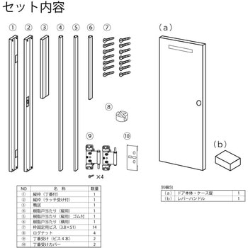 片開きドアセット・FSドアタイプ ハイテクウッドプラス