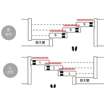 3本引き込み戸セット・M2ドアタイプ ハイテクウッドプラス