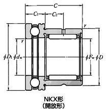 スラスト玉軸受付針状ころ軸受NKX形 エヌティーエヌ(NTN) スラスト円筒