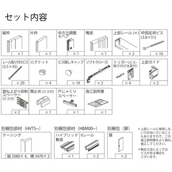 2本引き込み戸セット・S1ドアタイプ ハイテクウッドプラス