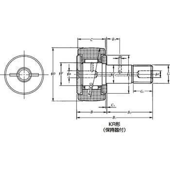 KR85 カムフォロアKR形 1個 エヌティーエヌ(NTN) 【通販サイトMonotaRO】