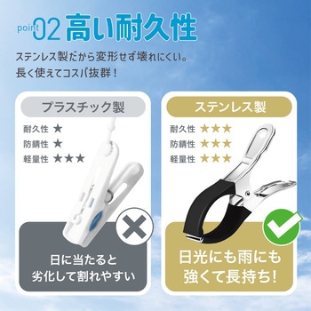 洗濯バサミ6個セット AFF WARE