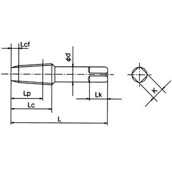 EX-LT-IRT 2.5P HSE 2 PT1/4-19×120 管用テーパタップ(英式) インター