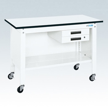一人用作業台(CPBタイプ/耐荷重150kg/ポリエステル天板/H810/キャスター付) サカエ
