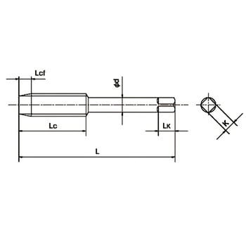 H-SPT 4P H 2 PF1/4-19 管用平行タップ(英式) 一般用 ホモ処理 H-SPT 1