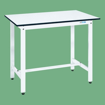軽量作業台 抗菌パールホワイト(KD/350kg/ポリエステル天板/H900) サカエ
