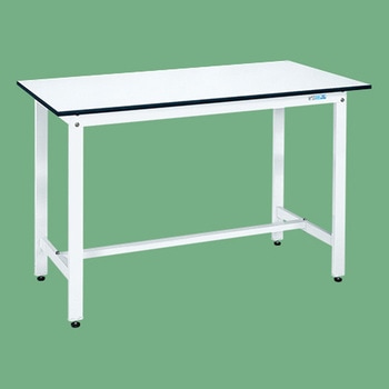 軽量作業台 抗菌パールホワイト(KD/350kg/ポリエステル天板/H900) サカエ