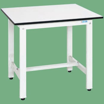 軽量作業台 抗菌パールホワイト(KH/350kg/ポリエステル天板/H800) サカエ